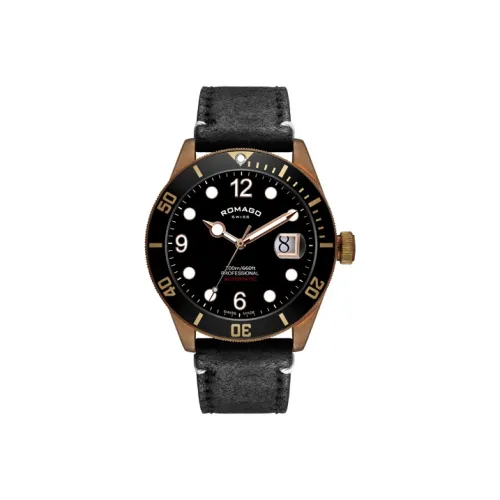 ROMAGO Автоматический Механический Часы Мужские Bronze Collection 42,5 мм Черные