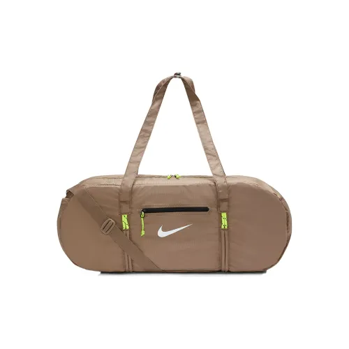 Nike Ткань Спортивный Холл Сумка Путешественная Сумка Сумка Обычная Унисекс Молочно-чайный