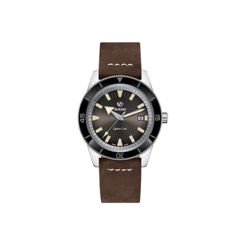 RADO Автоматический Механический Механизм Мужские Часы Captain Cook Collection 42 мм Черные