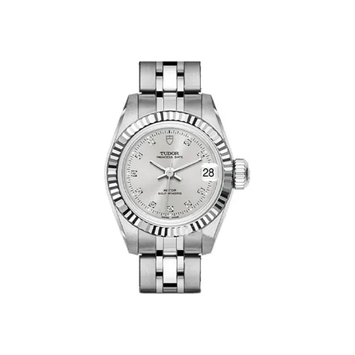 TUDOR Автоматический Механический Движение Женские Часы Prince and Princess Collection 22 мм Серебряные