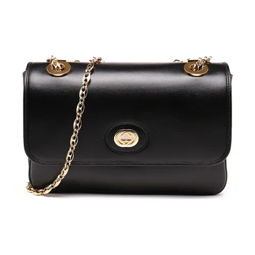 GUCCI Сумка через плечо из кожи женская черная