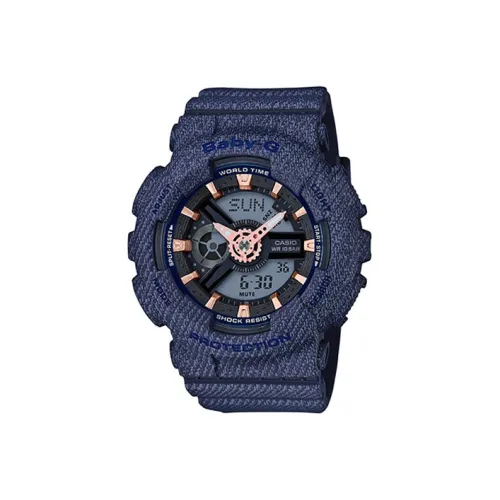 CASIO Детский G Коллекция Кварцевый Механизм Смольный Ремешок Часы Женские Серый Циферблат BA 110DE 2A1