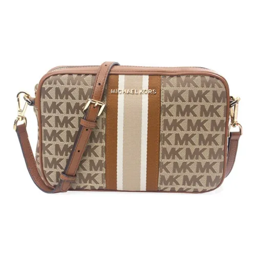 MICHAEL KORS Jet Set Кожа Camera Сумка Сумка через плечо Женская Карамельно-коричневый