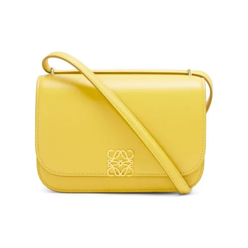 LOEWE Goya Шелк Телячья кожа Сумка Сумка через плечо Сумка через плечо Клатч Маленький Женский Желтый
