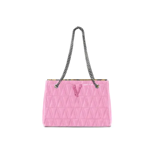 VERSACE Кожа Тоут Сумка Сумка для покупок Сумка с цепочкой Сумка Сумка через плечо Женская Ярко-розовая