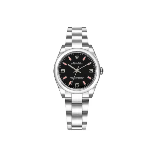 ROLEX Автоматический Механический Movement Женские Oyster Perpetual Часы Черные