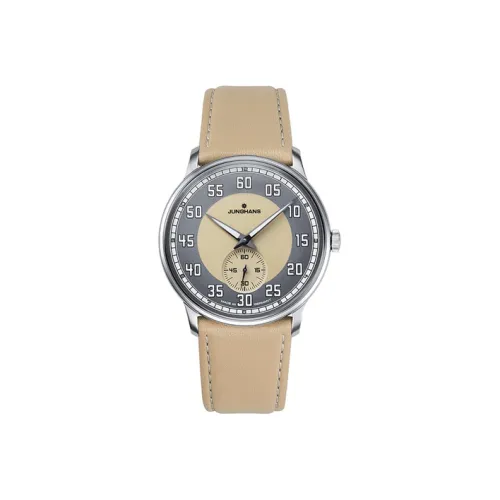 JUNGHANS Механический ручной завод, мужские часы Meister Master Collection, 37,7 мм*37,7 мм*7,3 мм, желтый