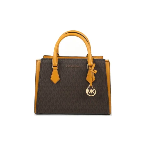 MICHAEL KORS Hope Кожа Тоут Сумка Сумка для покупок Сумка через плечо Сумка среднего размера Женская Коричневый Коричневый