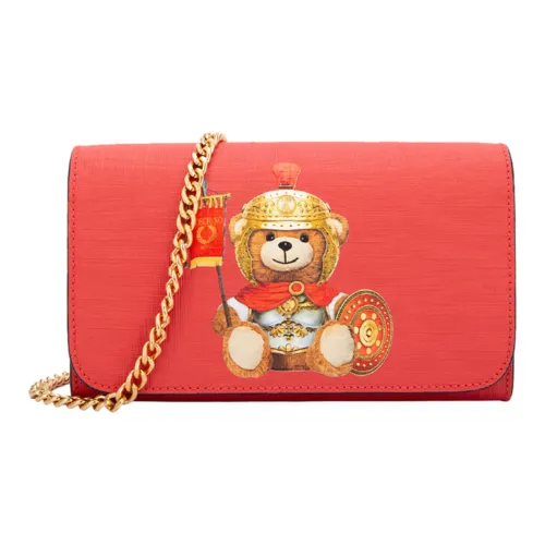 MOSCHINO ПУ (полиуретан) Сумка через плечо Мини Женская Красная