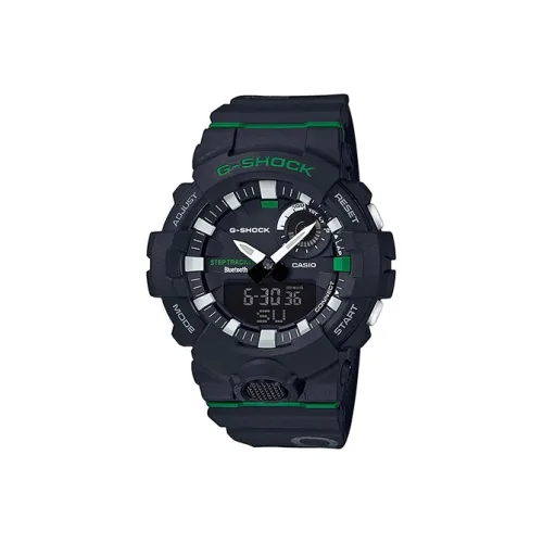 CASIO G Squad Series Кварцевый механизм Смольный ремешок Часы Мужские Черный циферблат GBA 800DG 1A