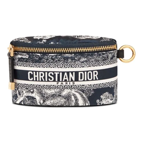 DIOR DiorTravel Технологичная ткань Мелочь Кошелек Женские Синий