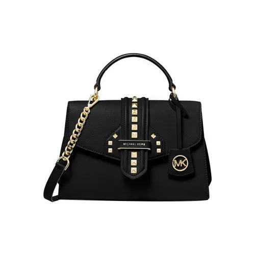 MICHAEL KORS Lorimer Кожа Ручная Сумка Сумка через плечо Женская Черная