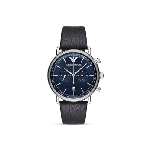 EMPORIO ARMANI Black Warrior Collection Pilot Collection Часы Кварцевый механизм Ремешок из натуральной кожи