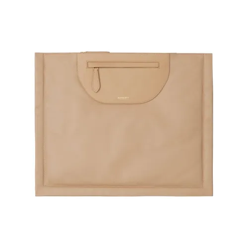 Burberry OLYMPIA Кожаный клатч из овечьей кожи женский холодный бежевый