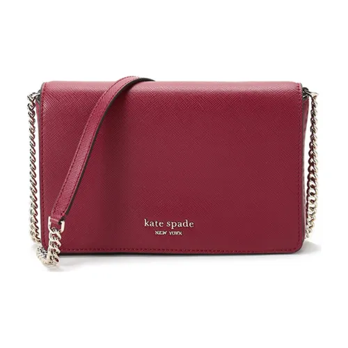Kate Spade Spencer Кожа Клатч Сумка на плечо Обычный Женский Бордовый