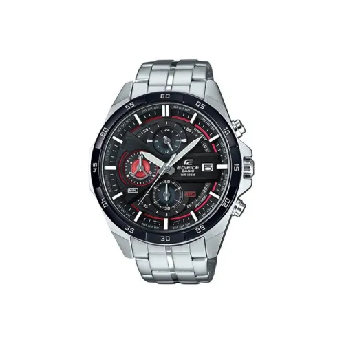 CASIO EDIFICE Collection Кварцевый механизм нержавеющая сталь ремешок часы для мужчин черный циферблат