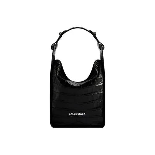 Balenciaga Tool 2,0 Коровья кожа Сумка-тоут Одно плечо Мини Женская Черная