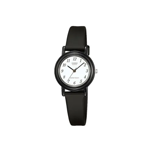 CASIO YOUTH Collection LQ Круглый Disk THREE Булавка Кварцевый механизм Смола Ремень Часы Женские Белый Циферблат