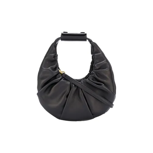 Staud Корова Кожа Пельменная Сумка Полумесяц Сумка Хобо Сумка Мини Женская Черная