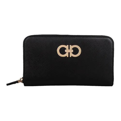 Ferragamo Кошелек из коровьей кожи женский черный