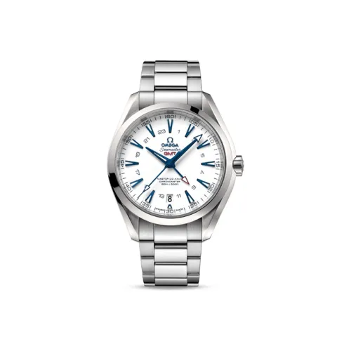 OMEGA Автоматический Механический Часы Мужские AQUA TERRA 150 метров 43 мм Белые