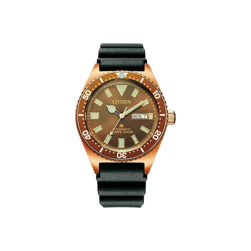 CITIZEN PROMASTER Series Механический механизм Смола Ремень Часы Мужские Кофейная Циферблат часов