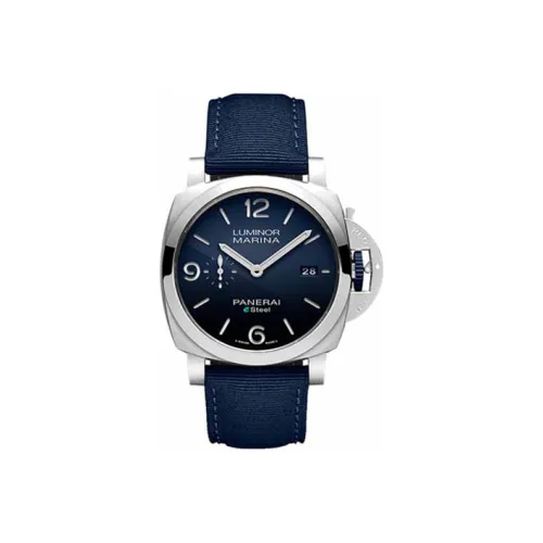 PANERAI LUMINOR Collection Автоматический Механический Механизм Мужские Часы Часы 44 мм Синий Циферблат