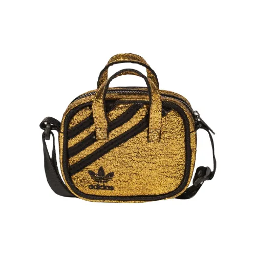 Adidas Originals Полиэстер Портативная Сумка через плечо Сумка на плечо Мини Унисекс Золото