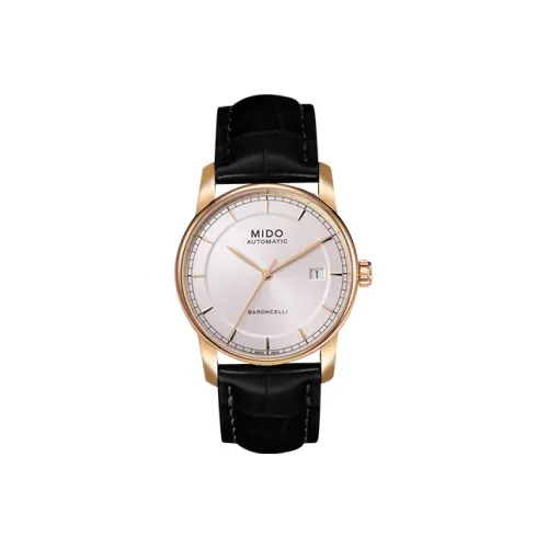 MIDO Автоматический Механический Movement Унисекс Baroncelli Часы 38 мм Серебряные