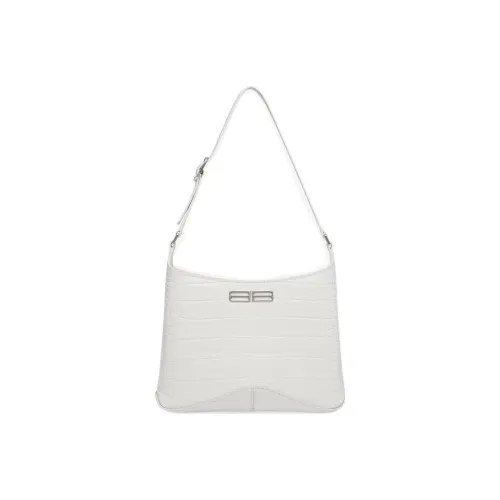 Balenciaga Сумка из коровьей кожи Полумесяц Сумка через плечо Женская Белая