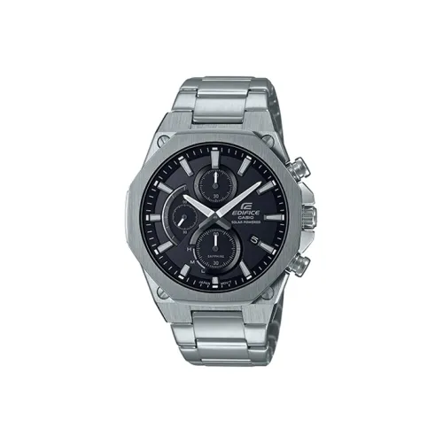 CASIO EDIFICE Collection Солнечный кварцевый механизм нержавеющая сталь ремешок мужские часы серебристый циферблат модель EFS S570YD 1A