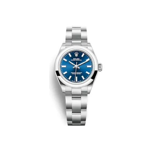 ROLEX Автоматический Механический Movement Женские Oyster Perpetual Часы 28 мм Синие