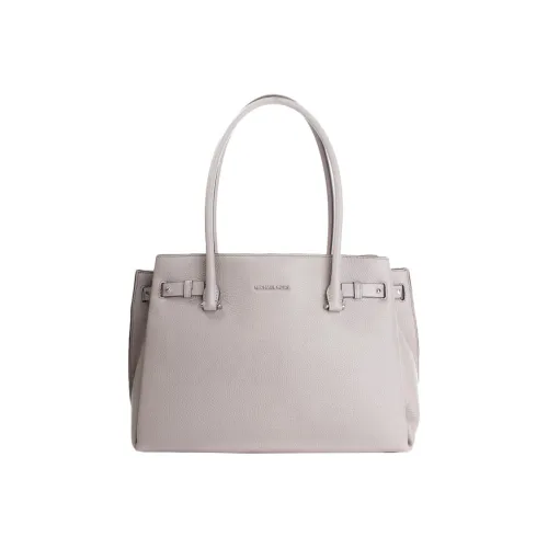 MICHAEL KORS MK Addison Кожа Сумка через плечо Сумка Большая Женская Перламутрово-Серый