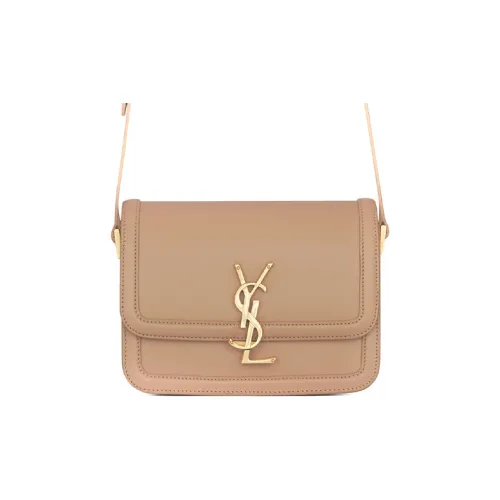 SAINT LAURENT Solferino Кожа Сумка через плечо Сумка на плечо Женская Молочно-чайная