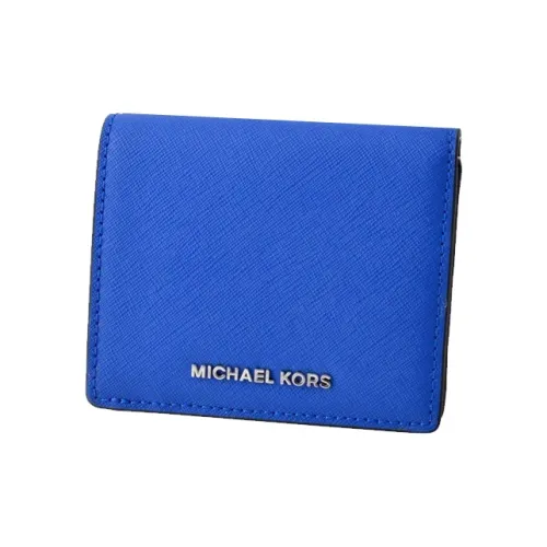 MICHAEL KORS MICHAEL KORS Handbag Collection Jet Set Travel Коровья кожа Кошелек Картхолдер Женские Электрическое свечение Синий