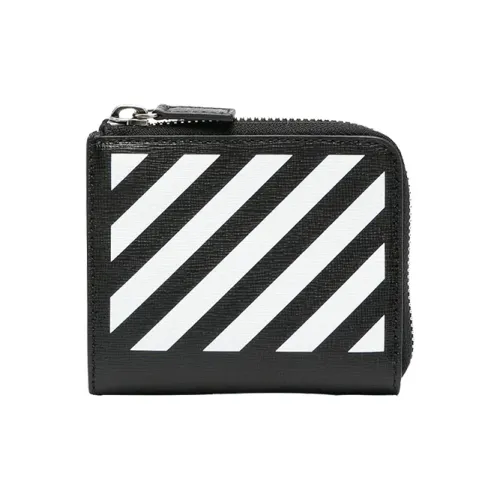 OFF Белый Diag Кожа Мелочь Кошелек Держатель для карт кошелек Мужской Черный