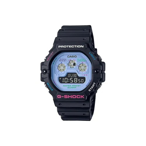 CASIO G SHOCK Collection Кварцевый механизм Смольный ремешок Часы Мужские Синий циферблат