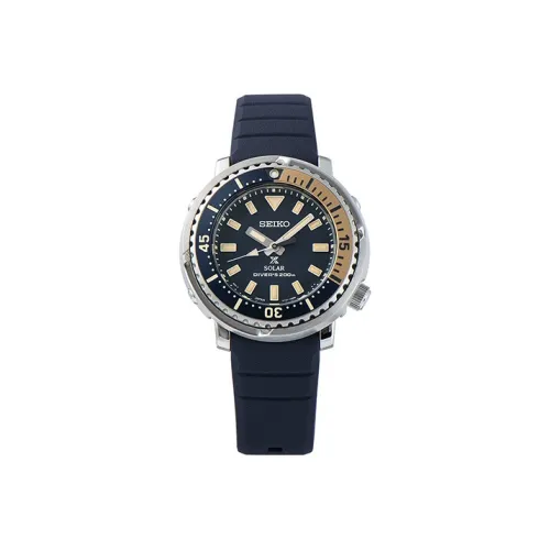 SEIKO Prospe Collection Кварцевый механизм Силиконовый ремешок Часы 38 мм Мужские часы Синий циферблат SUT403P1