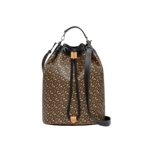 Burberry Кожа Ведрообразная Сумка Сумка через плечо Сумка для женщин Maller Коричневый