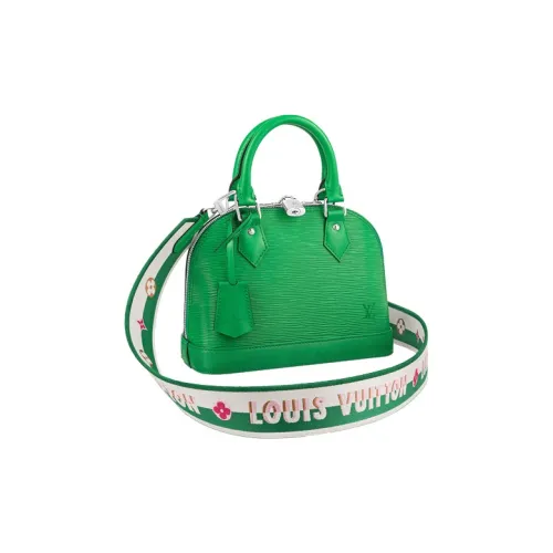 LOUIS VUITTON Alma Epi Коровья крупнозернистая текстура Сумка-купол Сумка через плечо Женская Зеленая