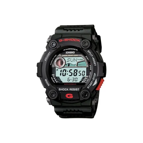 CASIO G SHOCK Collection Кварцевый механизм Смольный ремешок Часы Мужские Циферблат Серебристый G 7900 1DR