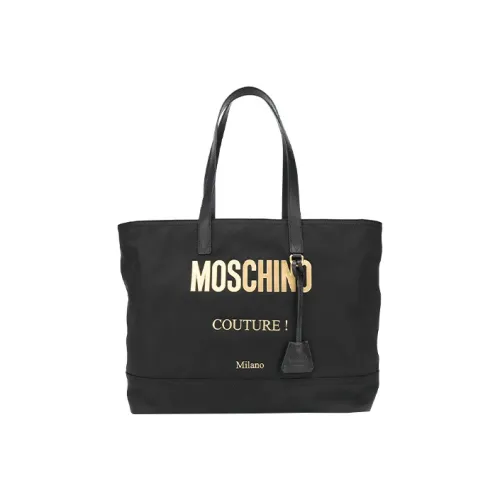 MOSCHINO Нейлоновая сумка-тоут сумка через плечо сумка для женщин черная