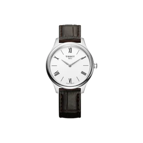 TISSOT Junya Collection Кварцевый механизм Женские часы 31 мм Белый циферблат Корпус из нержавеющей стали Кожаный ремешок