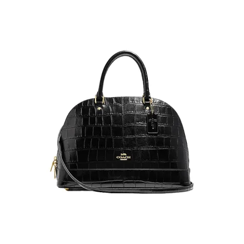 COACH Sierra Кожа Сумка-купол Сумка Сумка через плечо Сумка через плечо Сумка Женская Черная