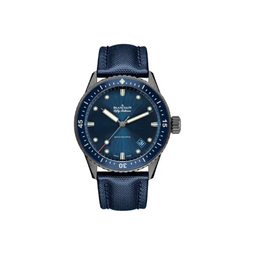 BLANCPAIN Автоматический Механический Часы Мужские FIFTY FATHOMS 43,6 мм Синий