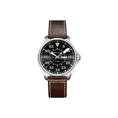 Hamilton Quartz Механизм Мужские часы 42 мм Черный