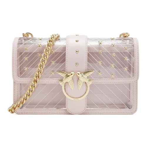 PINKO Коровья кожа Bird Сумка Swallow Сумка на плечо Женская Светло-розовая