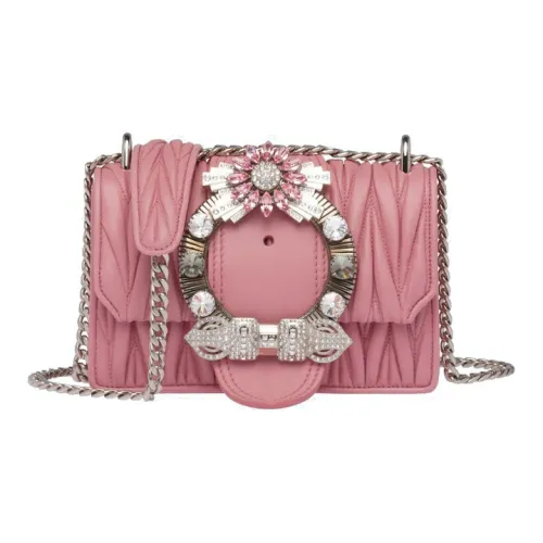 MIU MIU Sheepskin Crossbody Bag Shoulder Bag Women's Pink