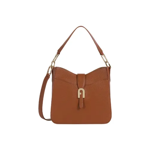 Furla Sofia Grainy GRAIN LEATHER Тоут Сумка Сумка для покупок Сумка через плечо Сумка Маленькая Женская Коричневая