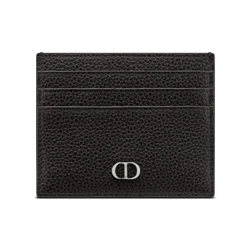 DIOR Коровья кожа Держатель для карт Держатель для карт Мужской Черный